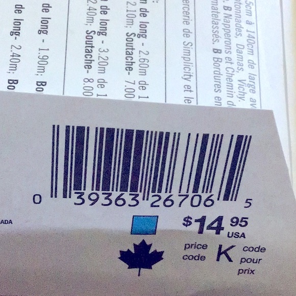 Simplicity Pattern 5530 -Table Top Accessories & Chair Pad - Picture 4 of 5